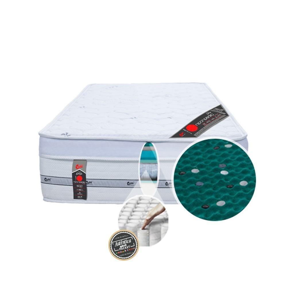 Colchão Castor Com Massageador Solteiro Niponpedic One Face Pocket 88x188x33cm - 6