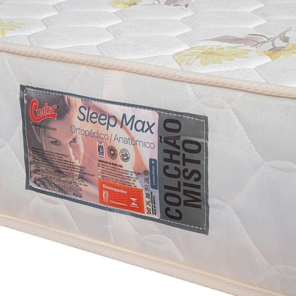Colchão Castor Solteiro Sleep Ortopédico Anatômico Double Face 88x188x22cm - 3