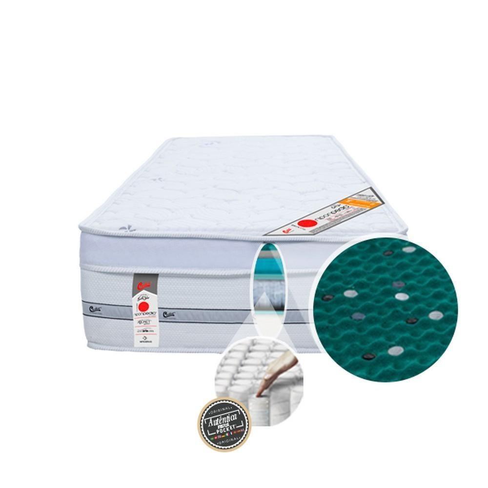 Colchão Castor Solteiro Gold Star Niponpedic One Face Pocket 88x188x33cm - 2