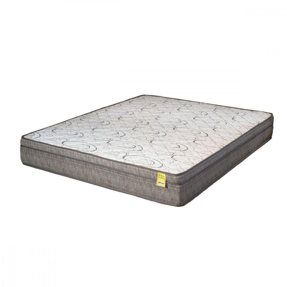 Colchão Queen De Espuma D-45 Dreemy Mega 158x198x25cm Cinza Com Branco Apolospuma Cinza Com Branco - 1