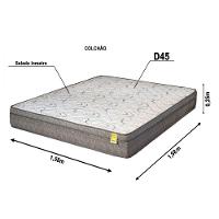 Colchão Queen De Espuma D-45 Dreemy Mega 158x198x25cm Cinza Com Branco Apolospuma Cinza Com Branco - 4