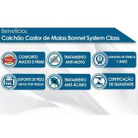 Cama Box King: Colchão Molas Bonnel System Class + Base Crc Suede Black(193x203) - 2