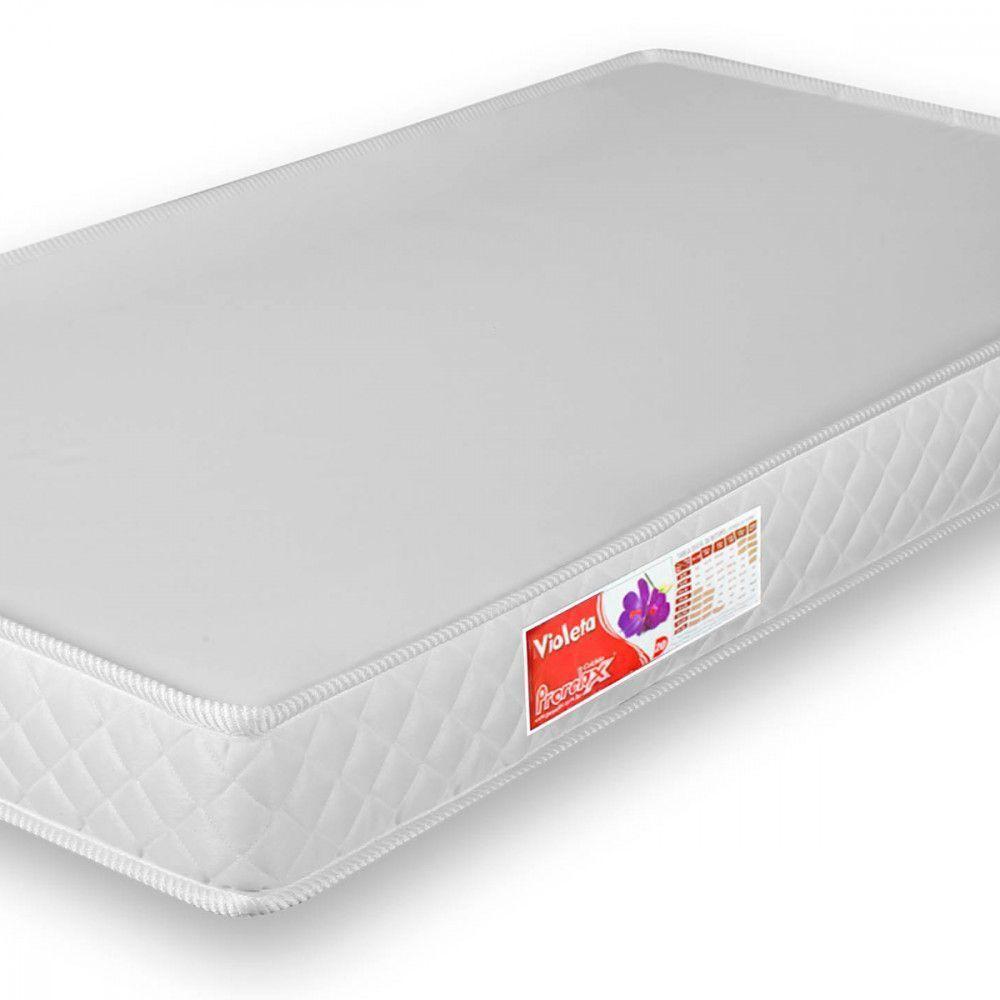 Colchão Infantil Violeta D20 68x148x12 Branco Prorelax Branco - 3