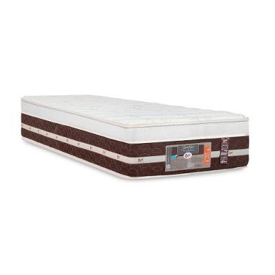 Colchão Híbrido Solteiro Silver Star Air One Face 88x188x32cm Marrom Castor