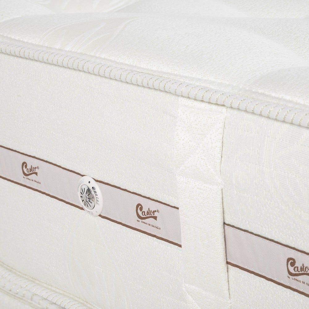 Colchão Castor Solteiro Kingdom Aloe Vera Double Face Pocket 100x200x32cm - 2