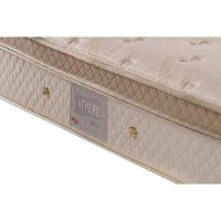 Cama Box King: Colchão Molas Ensacadas Herval MasterPocket Pallace Bambu Plus + Base CRC Suede Bege(193x203)