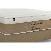 Cama Box King: Colchão Molas MasterPocket Ensacadas Luckspuma   Comfortable Dream + Base CRC Suede Bege(193x203) - 2