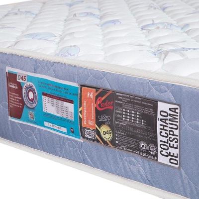 Colchão Espuma Casal Sleep Max Double Face D45 Azul Colchões Castor