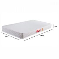Colchão De Berço Baby D18 70x130x07 Branco Liso Prorelax Branco - 2