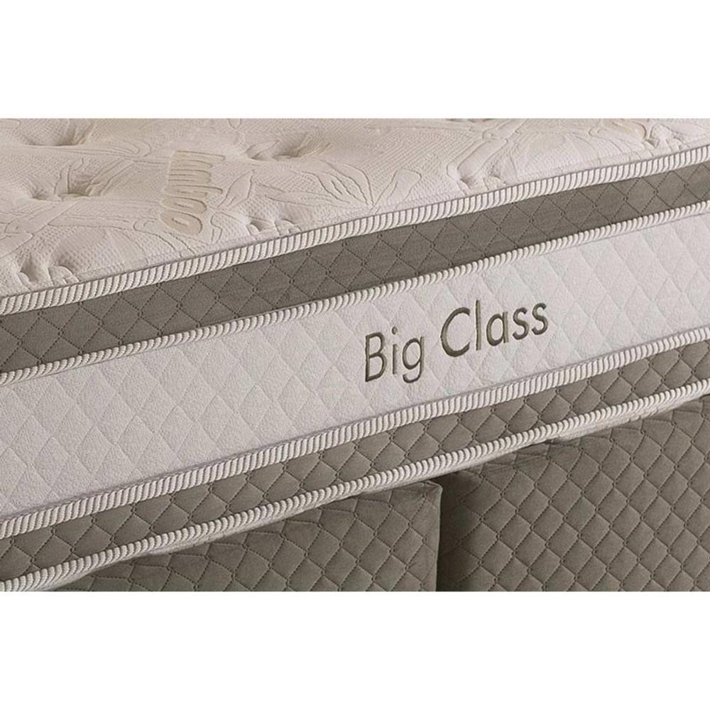 Cama Box King: Colchão Molas Herval Conforclass Big Class + Base Crc Suede Gray(193x203) - 3