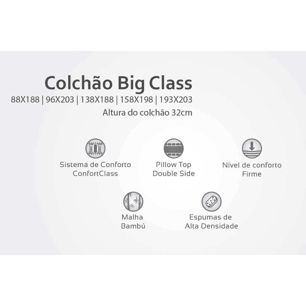 Cama Box King: Colchão Molas Herval Conforclass Big Class + Base Crc Suede Gray(193x203) - 4