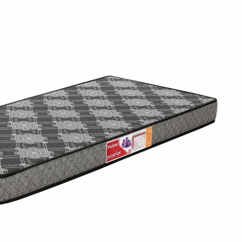Colchão De Solteiro Violeta D20 078x188x12 Cinza Estampado Prorelax Cinza - 3