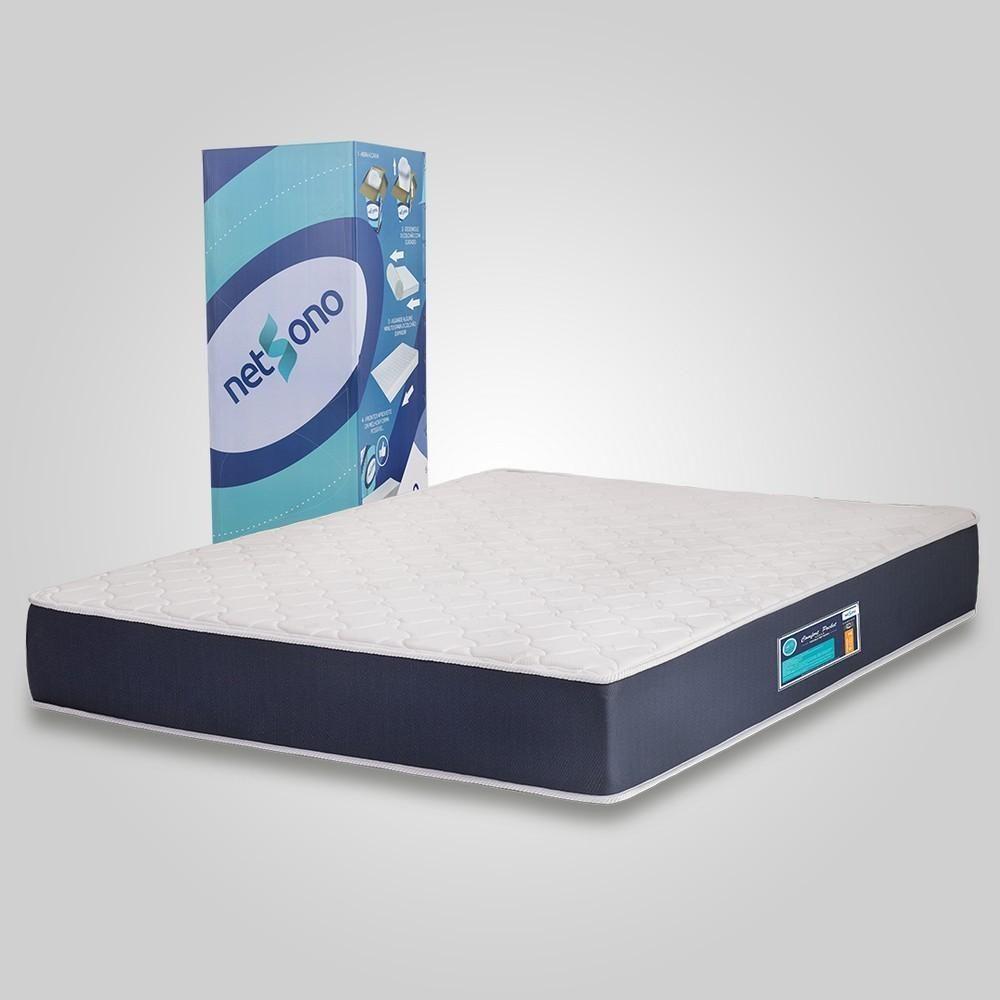 Colchão Netsono Queen Na Caixa Comfort Double Face Pocket 158x198x25cm - 4
