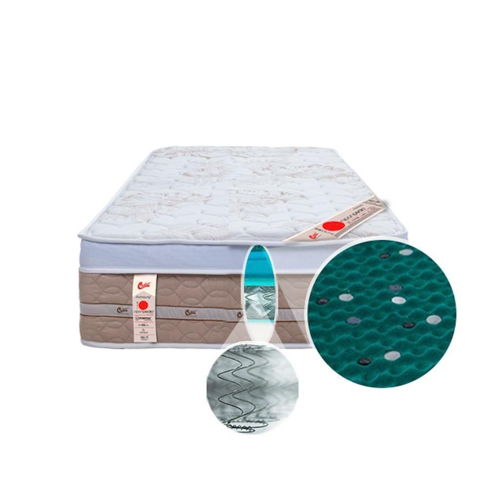 Colchão Castor Com Massageador Solteiro Niponpedic One Face Tecnopedic 88x188x32cm - 9