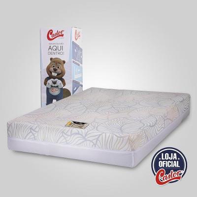 Colchão Espuma Vitagel Space Double Face D33 Queen Branco Creme Castor