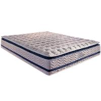 Cama Box King: Colchão Molas Ensacadas Paropas MasterPocket Blue + Base CRC Rústico White(193x203)