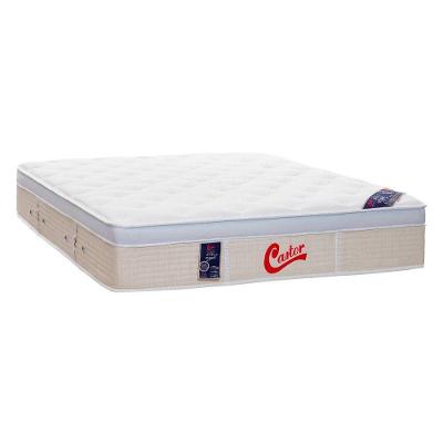 Colchão Molas Pocket Vitagel Euro One Face Casal Branco Castor
