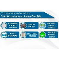 Colchão Solteiro Molas Ensacadas MasterPocket Aspen Euro Pillow Gray (88x188x26) - Luckspuma - 2