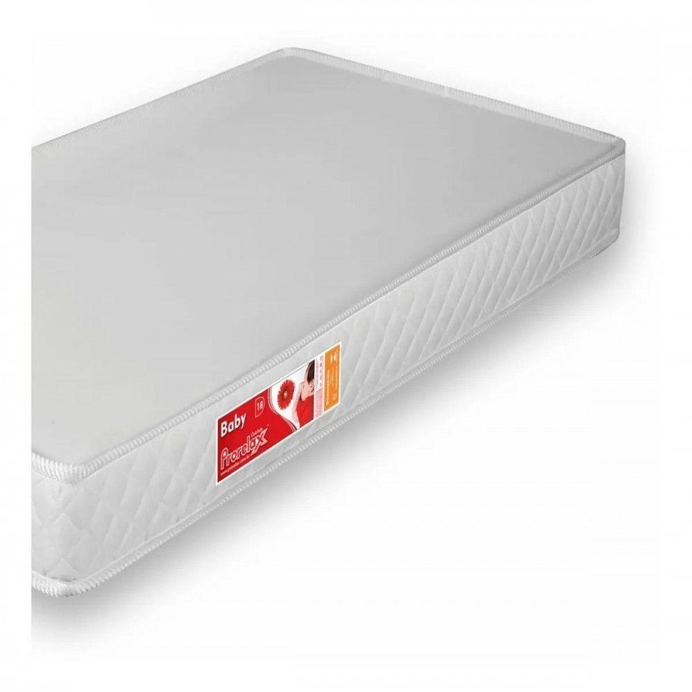 Colchão De Berço Baby Espuma D18 70x130x12 Branco Branco - 2