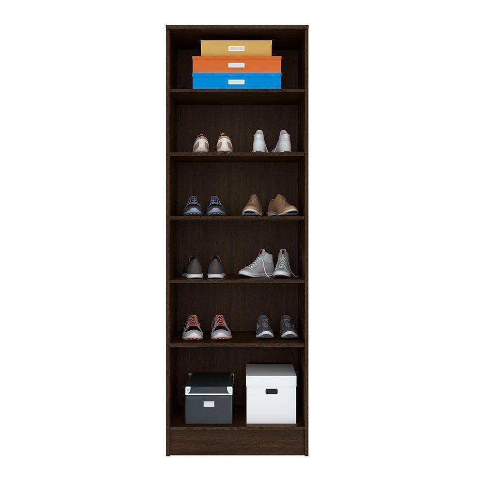 Armário Multiuso Sapateira 2 Portas Golden ébano Touch 20560 - 2