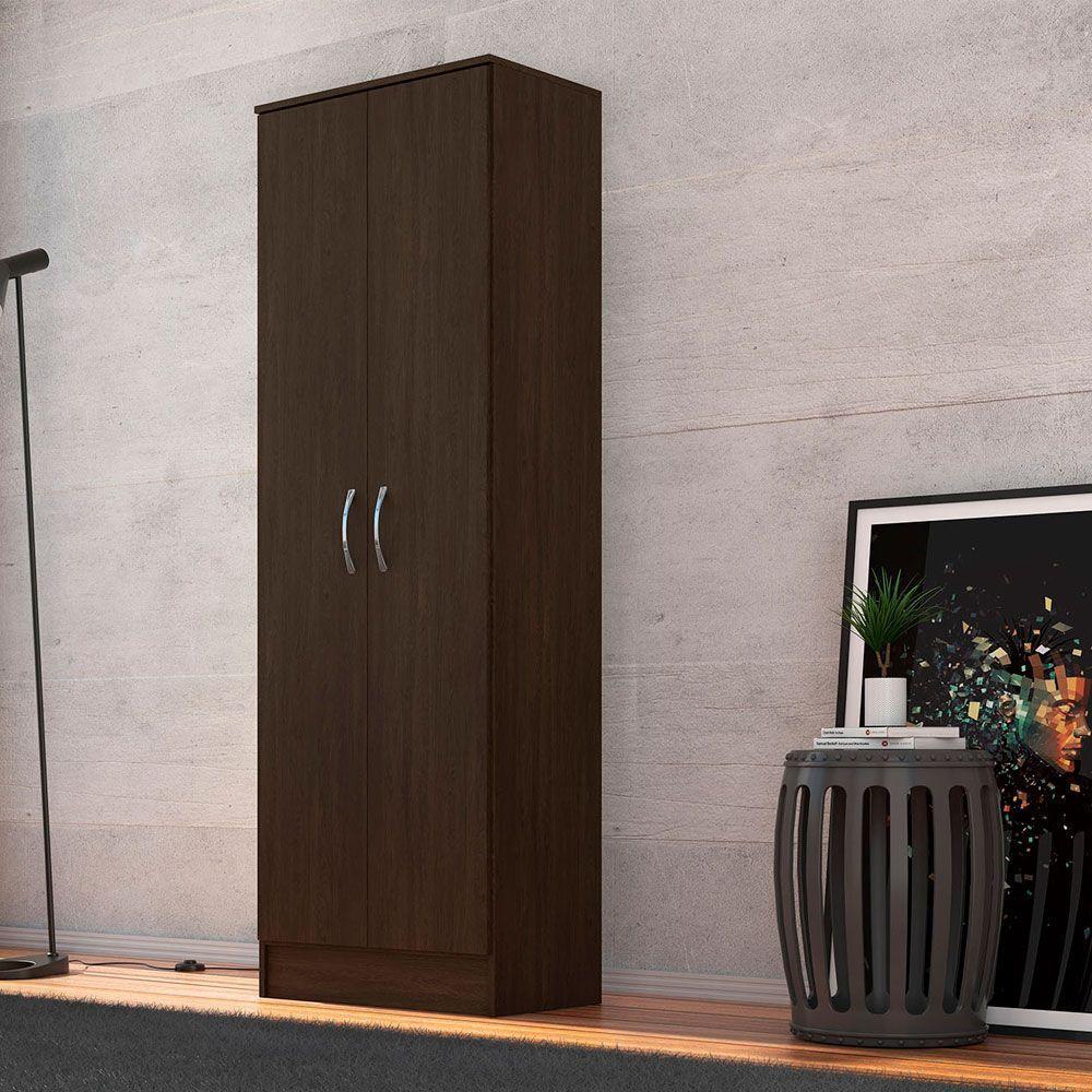 Armário Multiuso Sapateira 2 Portas Golden ébano Touch 20560 - 5