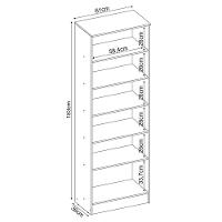 Armário Multiuso Sapateira 2 Portas Golden ébano Touch 20560