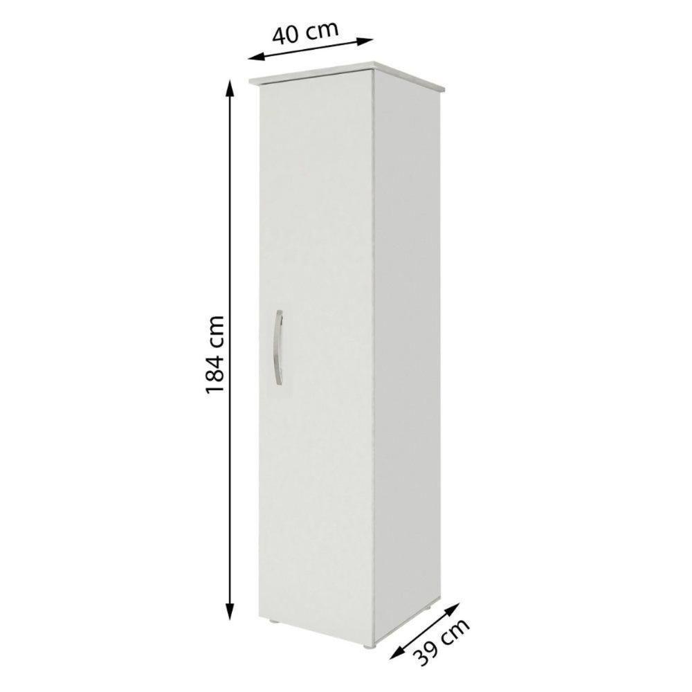 Armário Multiuso 1 Porta Jasmim Kaiki Móveis Branco - 7