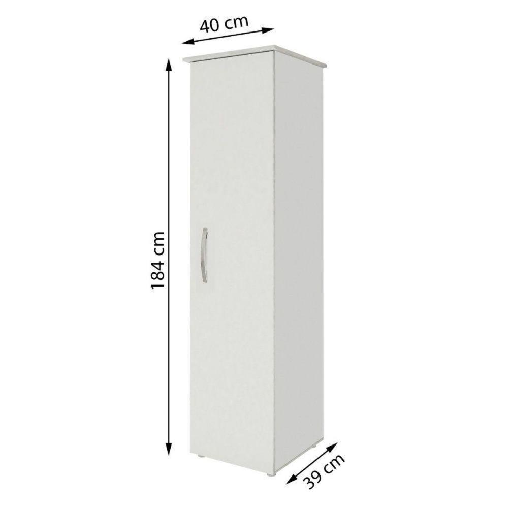 Armário Multiuso 1 Porta Jasmim Kaiki Móveis Branco - 8