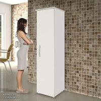 Armário Multiuso 1 Porta Jasmim Kaiki Móveis Branco - 3