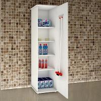 Armário Multiuso 1 Porta Jasmim Kaiki Móveis Branco - 6