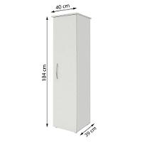 Armário Multiuso 1 Porta Jasmim Kaiki Móveis Branco - 8