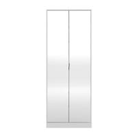 Armário Multiuso Sapateira 2 Portas C/Espelho Grife Branco - 5