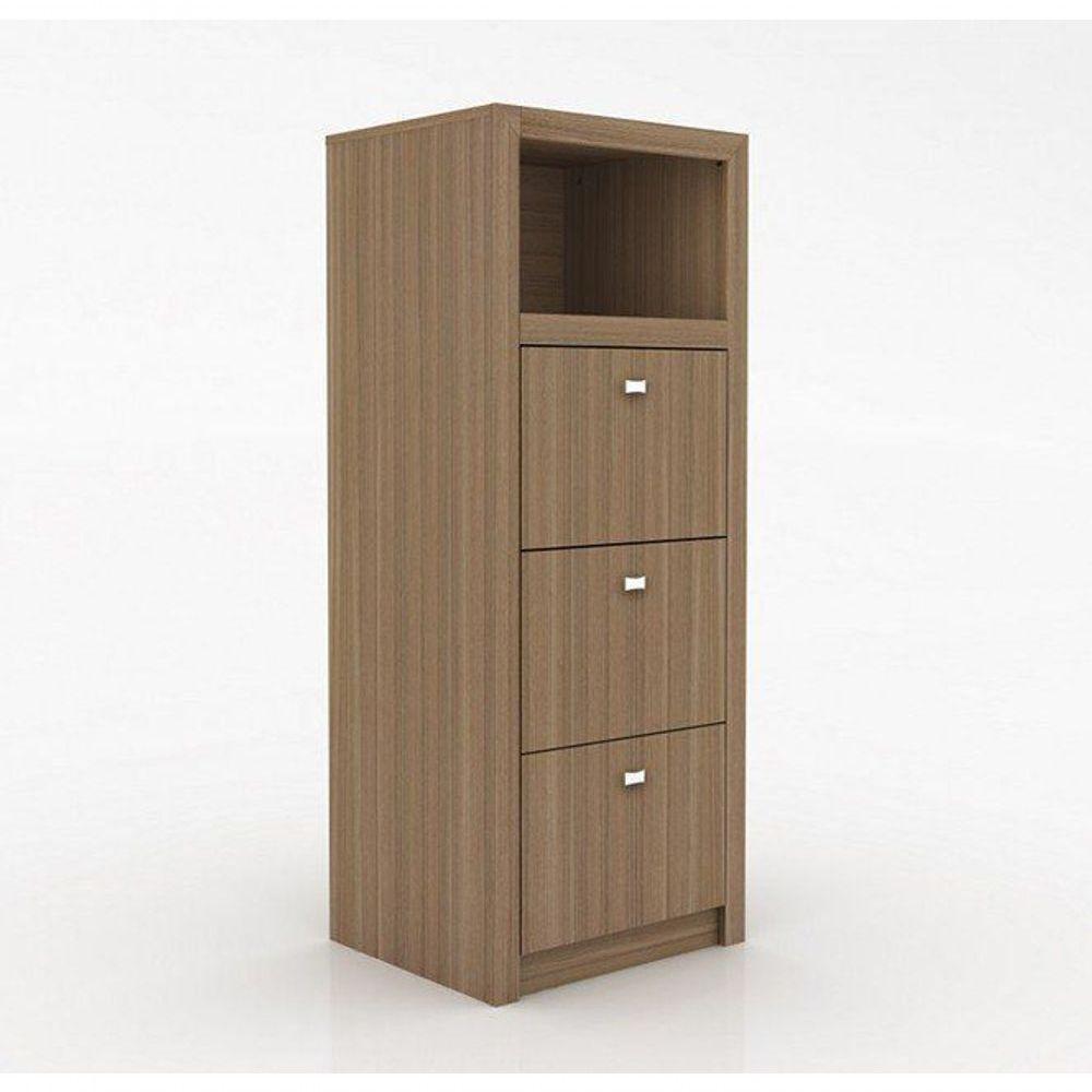 Armário Arquivo Para Escritório Me4118 Mdp Amendoa - 1