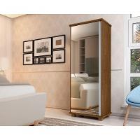 Armario Multiuso Com Espelho Quarto Casal Cor Malbec - 1