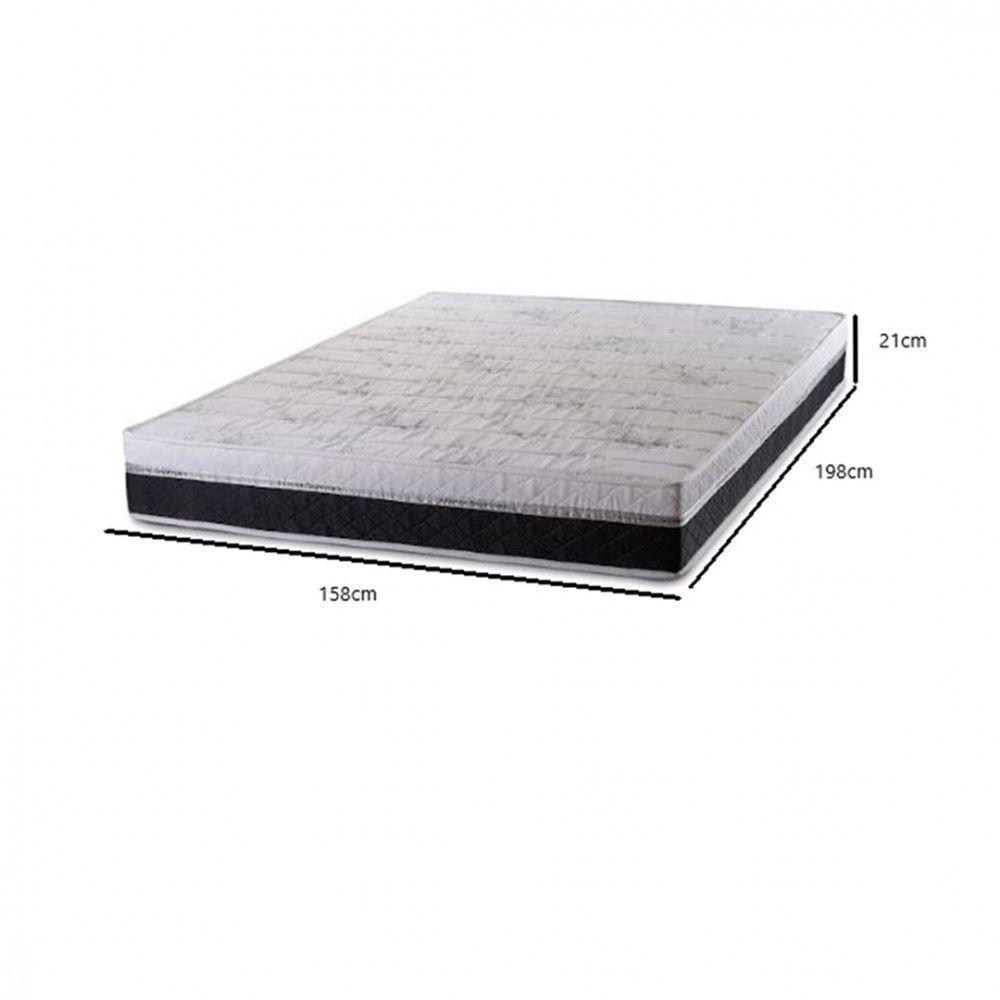 Colchão Hellen Bem Mm Imperador Em Espuma Preto Com Cinza - 2