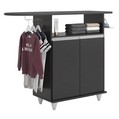 Tábua De Passar Com Balcão 02 Portas Angel 119Cm Preto