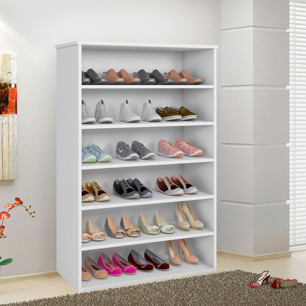 Armário Sapateira Multi Laís 5 Prateleiras Branco - 2