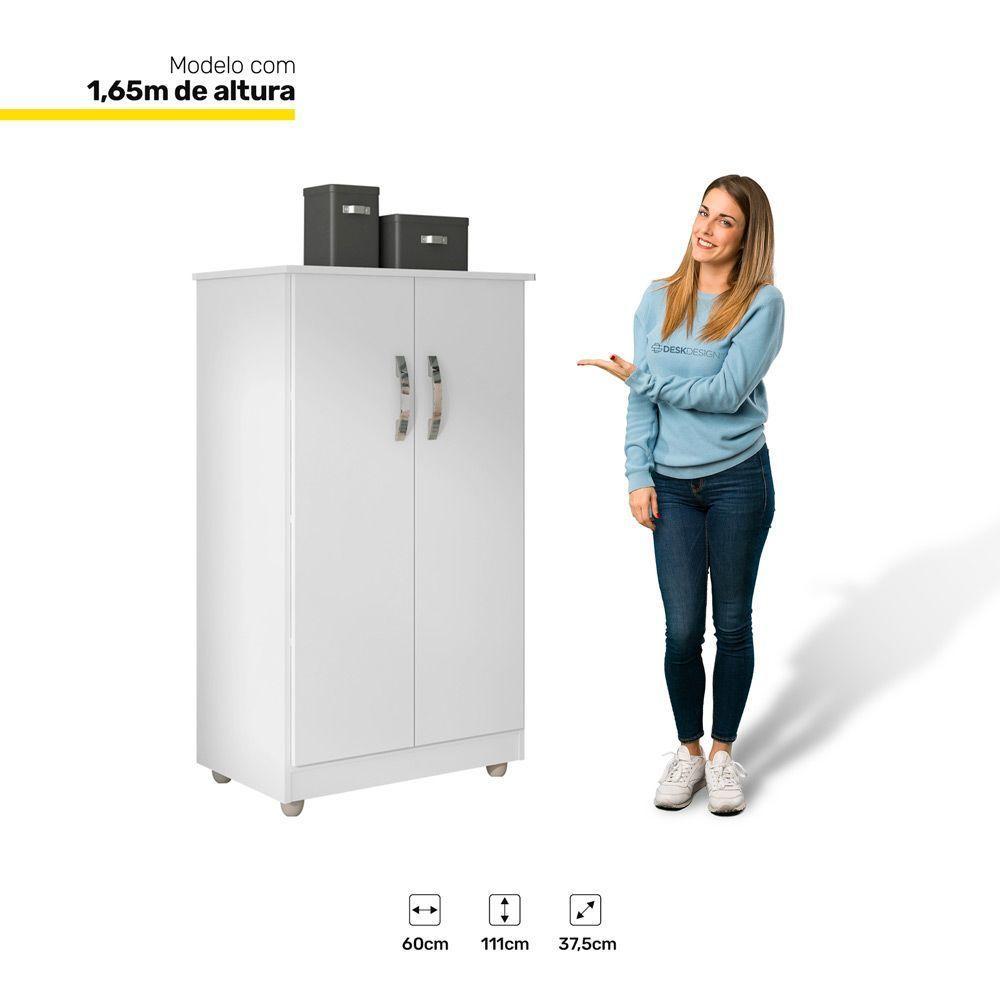 Kit 2 Armários Organizador Multi Rosana 2 Portas Branco - 2