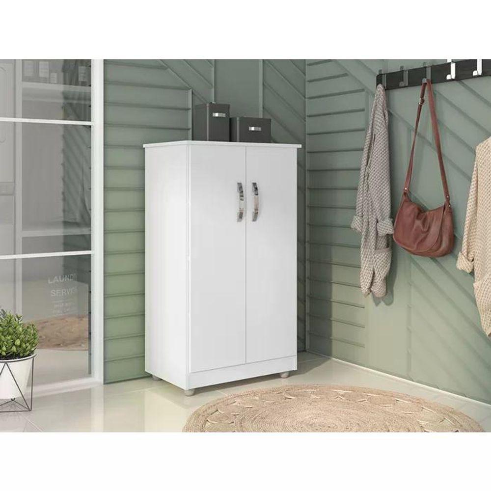 Armario Multiuso 2 Portas Rosana Branco Reajl Moveis Branco - 3