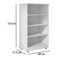 Armario Multiuso 2 Portas Rosana Branco Reajl Moveis Branco