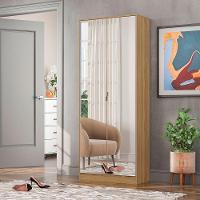 Armário Multiuso Sapateira 2 Portas C/Espelho Grife - 5