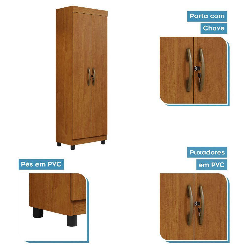 Multiuso 2 Portas 5 Prateleiras Roma Benetil Cinamomo - 6