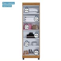 Multiuso 2 Portas 5 Prateleiras Roma Benetil Cinamomo - 2