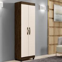 Multiuso 2 Portas 5 Prateleiras Roma Benetil Avelã Ipê E Off White - 1