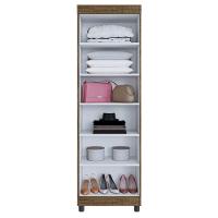 Multiuso 2 Portas 5 Prateleiras Roma Benetil Avelã Ipê E Off White - 2