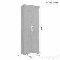Armário Multiuso Mucuri 2 Portas Jcm Movelaria Branco - 4
