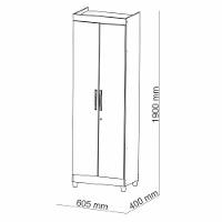 Multiuso 2 Portas Line 1004591 Imbuia Rustico Champanhe - 2