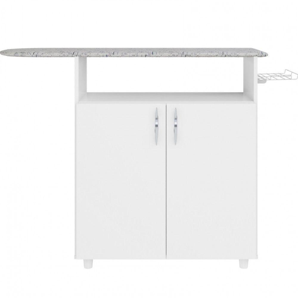 Balcão Notável Em Mdp 2 Portas Com Tabua Criativa Branco - 5