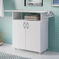 Balcão Notável Em Mdp 2 Portas Com Tabua Criativa Branco - 6