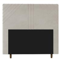 Cabeceira Cama Box Casal King Size Lisboa 195Cm Bege - 1